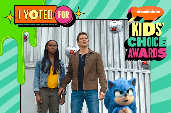 Sonic 2 - O Filme ganha na categoria Filme Favorito do Kids' Choice Awards  2023 - Nintendo Blast