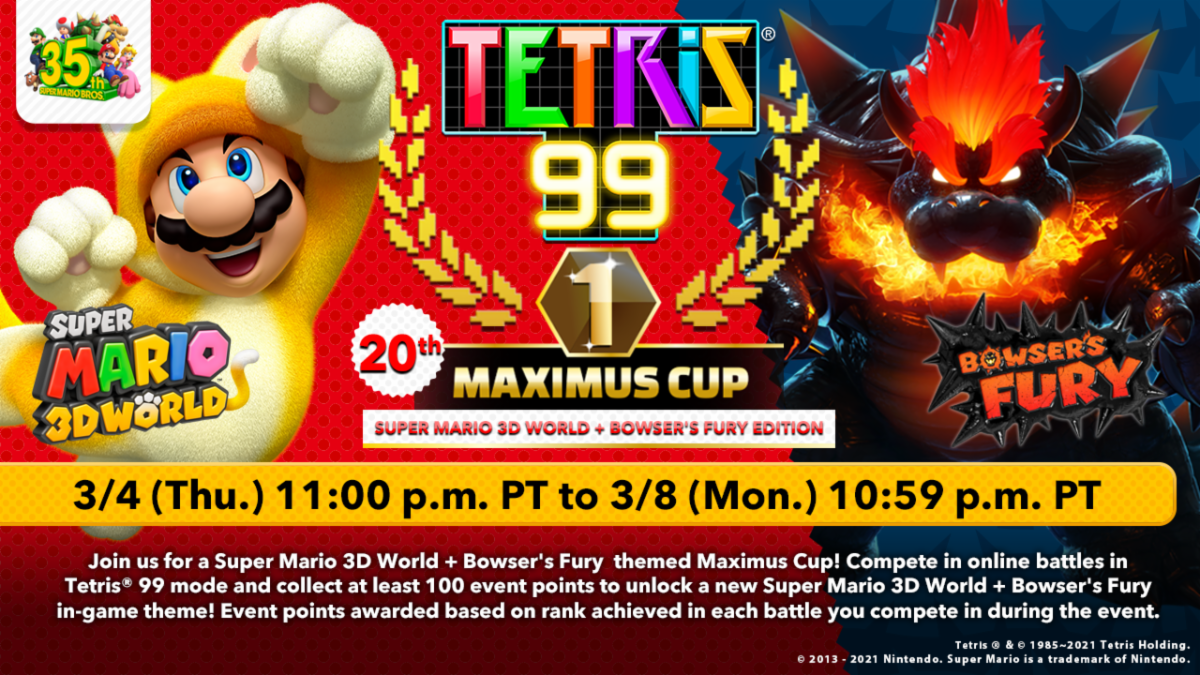 Super Mario 3d World Bowser S Fury Paw Ers Up Tetris 99 Best Curated Esports And Gaming News For Southeast Asia And Beyond At Your Fingertips - roblox tetris event
